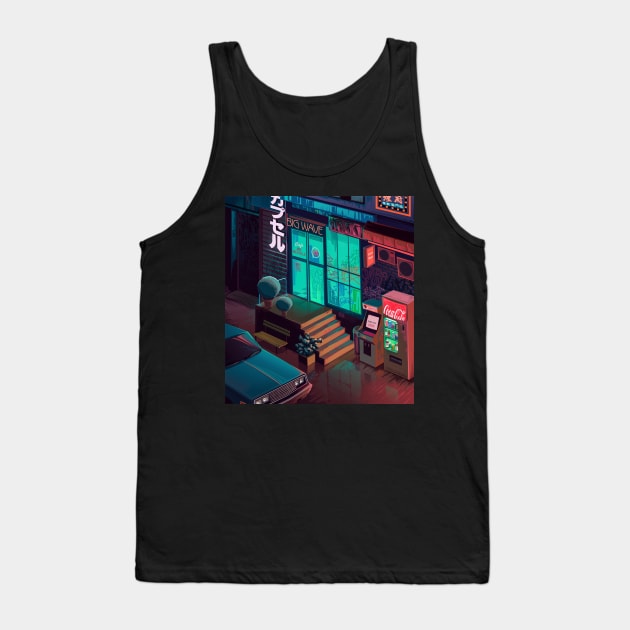 Japan street Tank Top by Mr.Melville